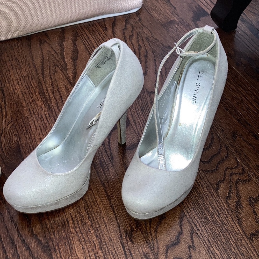 Silver heels